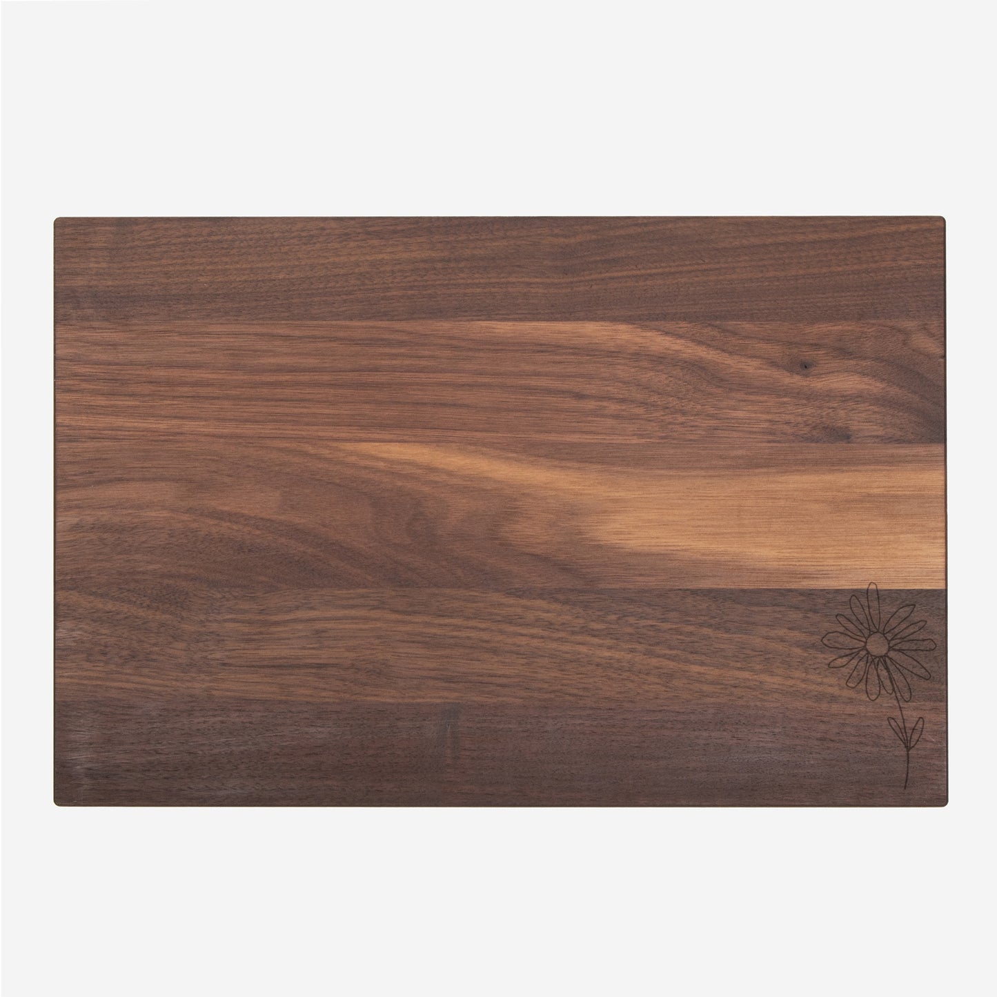 Daisy Engrained Traditional Wood Cutting Board - 16" x 10.5"