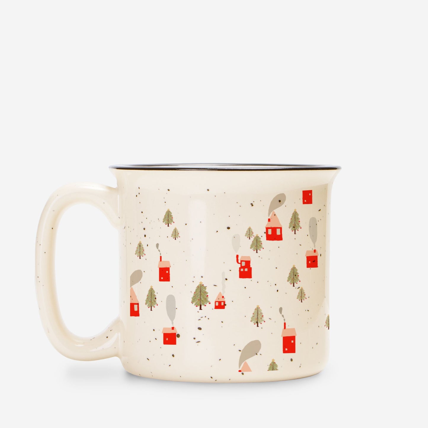 Winter Village Enamel Mug