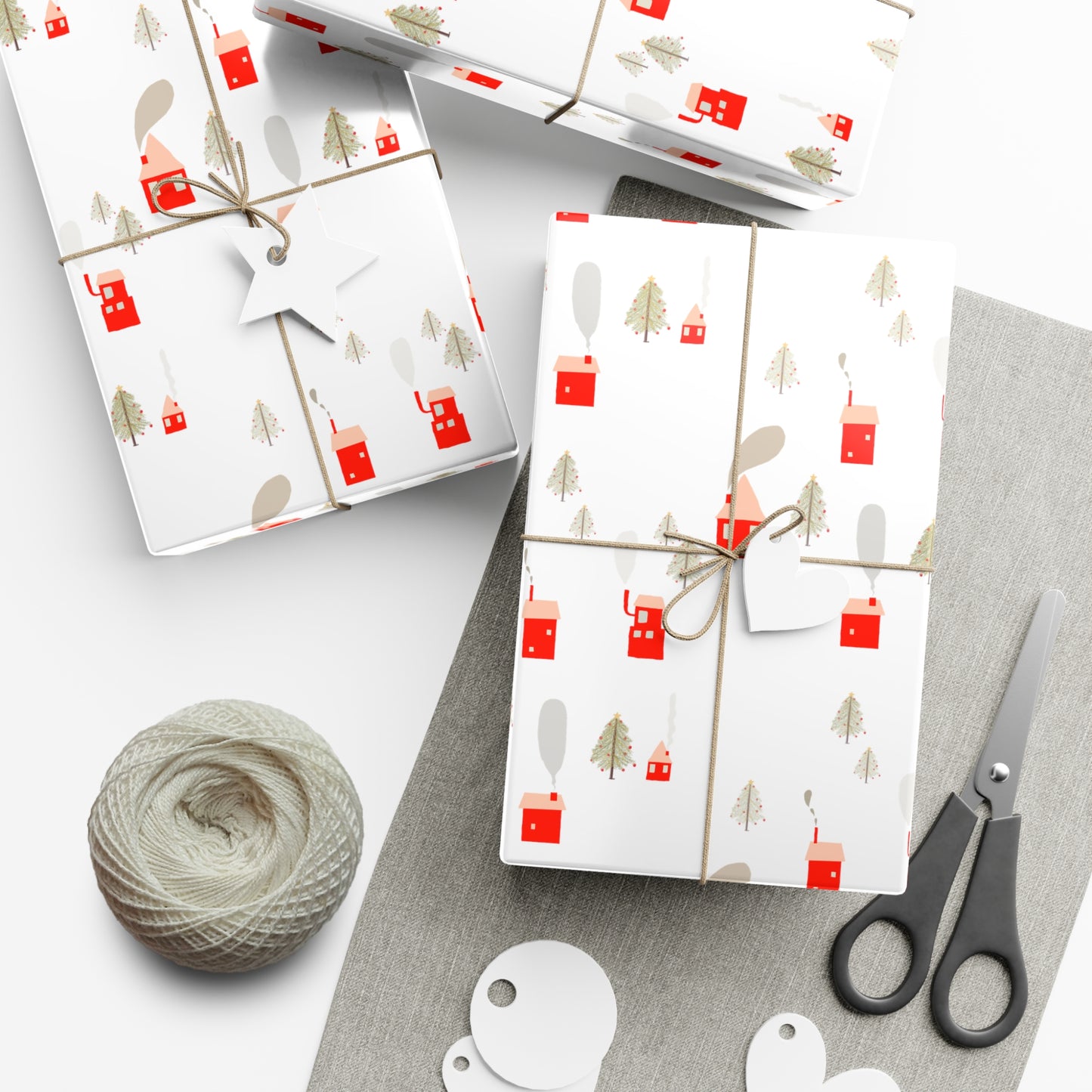 Winter Village Wrapping Paper