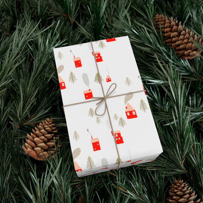 Winter Village Wrapping Paper