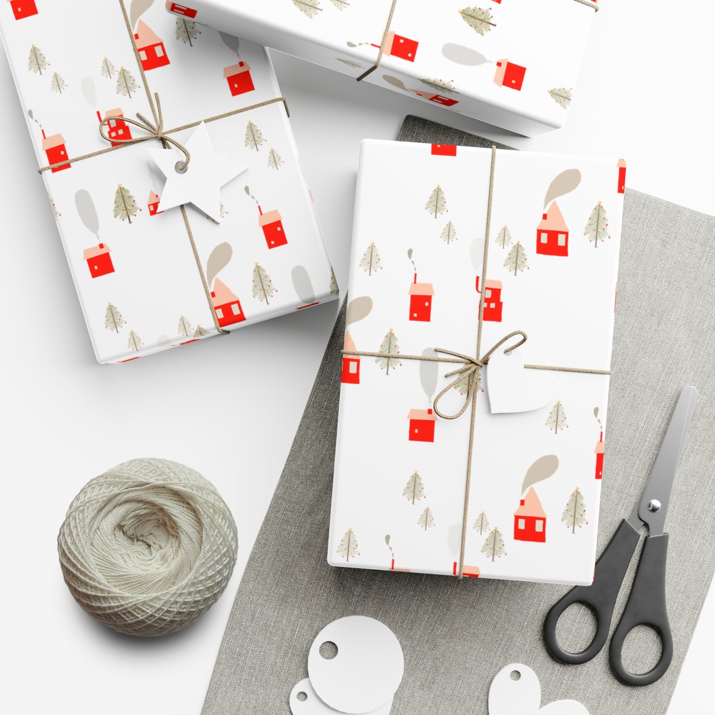 Winter Village Wrapping Paper