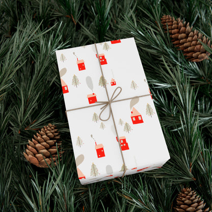 Winter Village Wrapping Paper