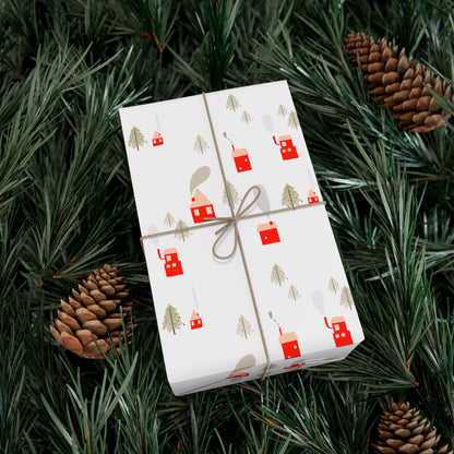 Winter Village Wrapping Paper