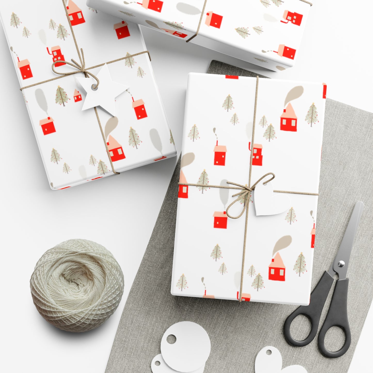 Winter Village Wrapping Paper