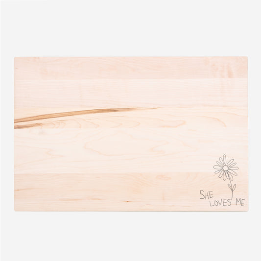 Daisy Flower Wood Cutting Board - 16" x 10.5"