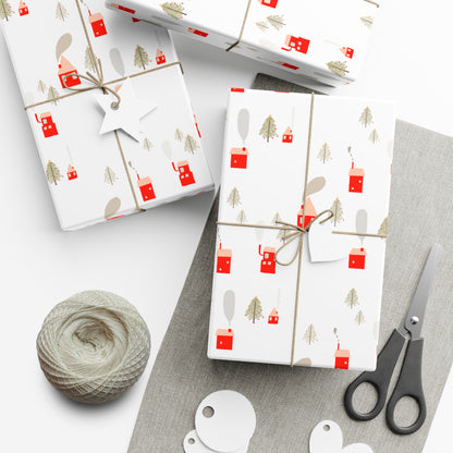 Winter Village Wrapping Paper