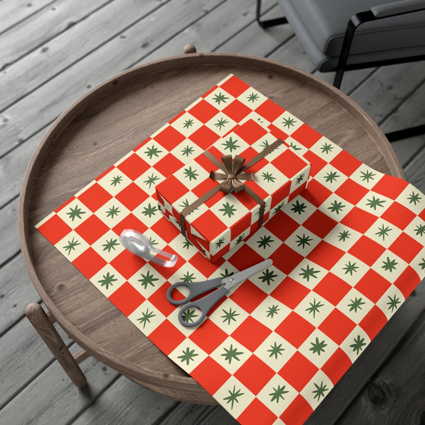 Checkered Gift Wrap Papers