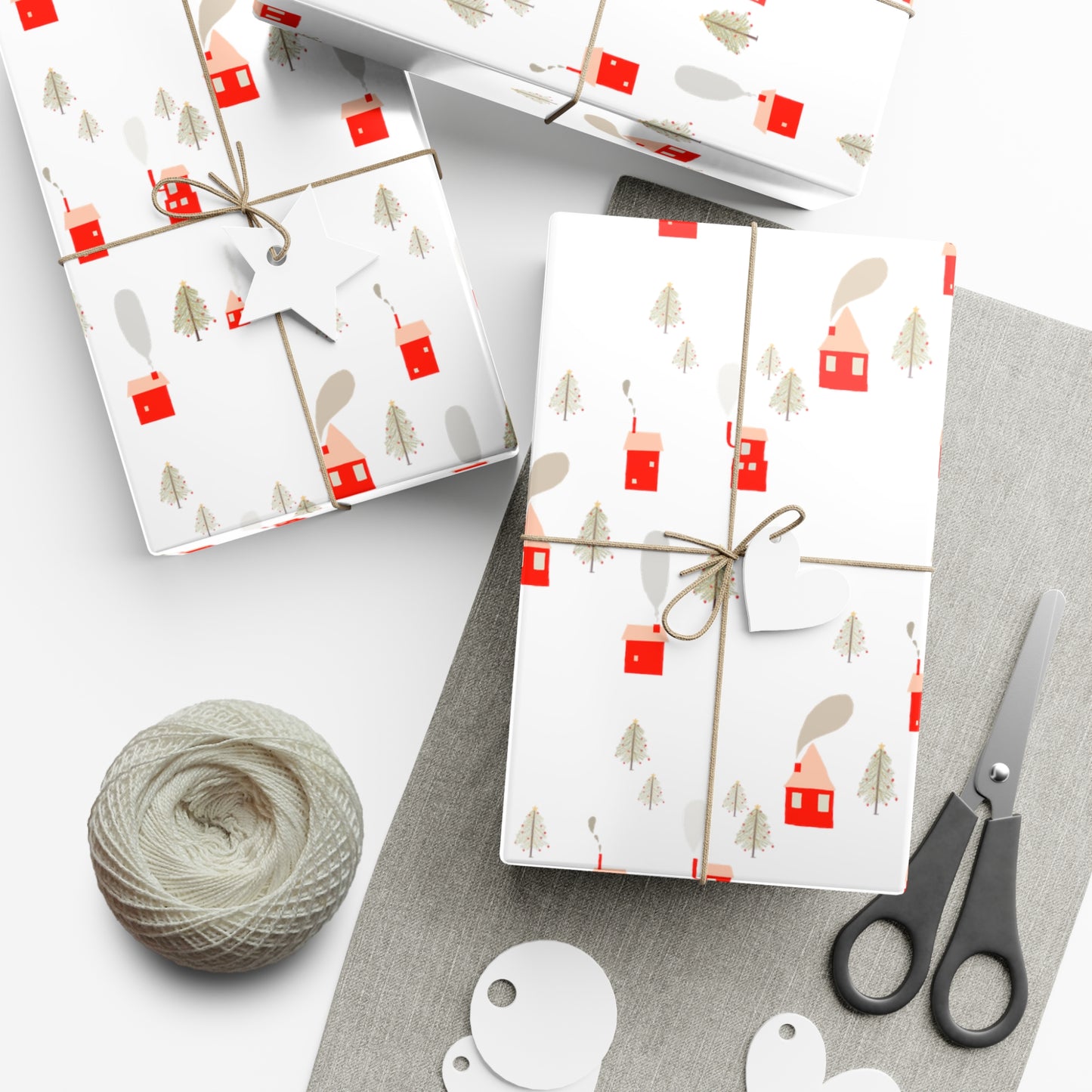 Winter Village Wrapping Paper