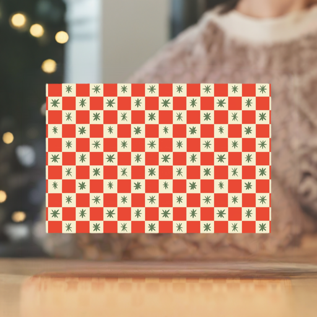 Checkered Gift Wrap Papers